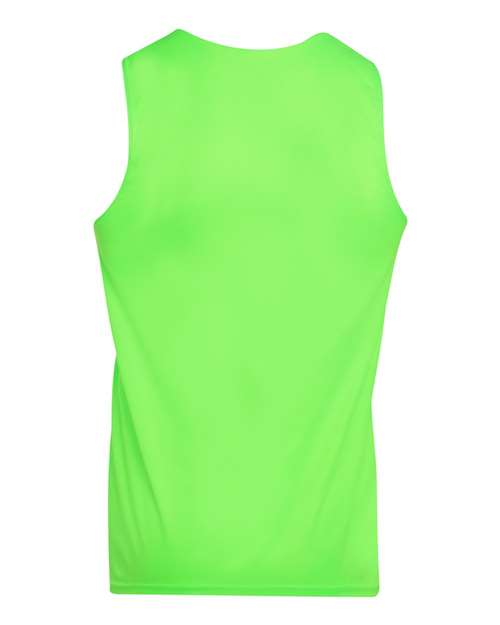 Augusta Sportswear Unisex Reversible Wicking Tank Top 148 - Lime/ White