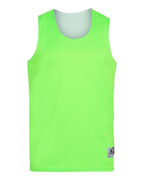 Augusta Sportswear Unisex Reversible Wicking Tank Top 148 - Lime/ White