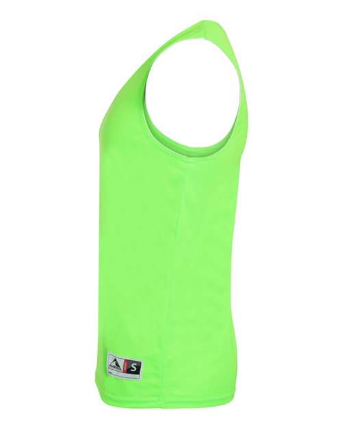 Augusta Sportswear Unisex Reversible Wicking Tank Top 148 - Lime/ White