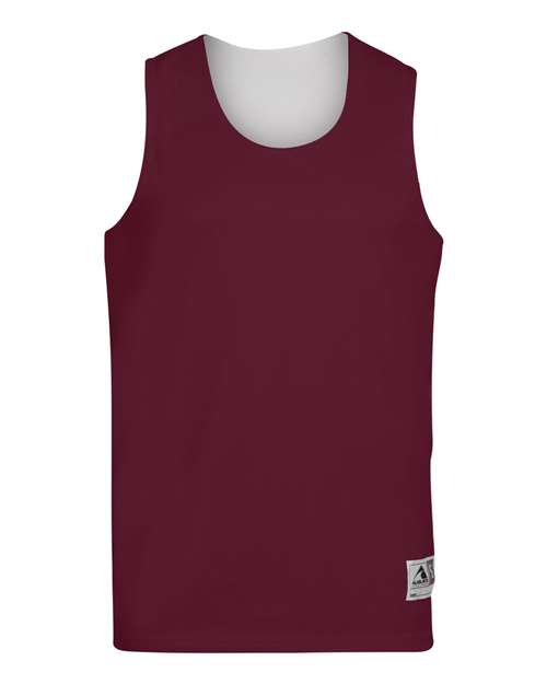 Augusta Sportswear Unisex Reversible Wicking Tank Top 148 - Maroon/ White