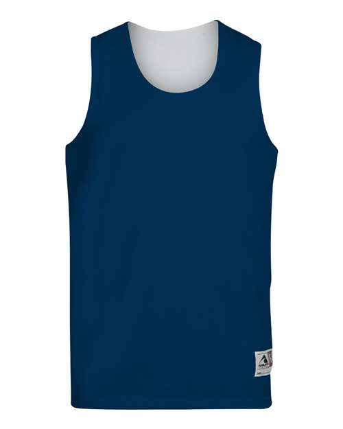 Augusta Sportswear Unisex Reversible Wicking Tank Top 148 - Navy/ White