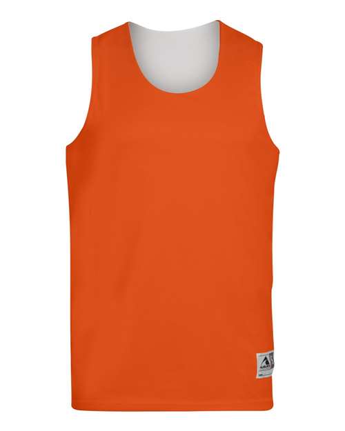 Augusta Sportswear Unisex Reversible Wicking Tank Top 148 - Orange/ White