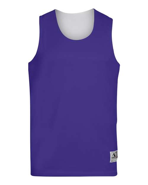 Augusta Sportswear Unisex Reversible Wicking Tank Top 148 - Purple/ White
