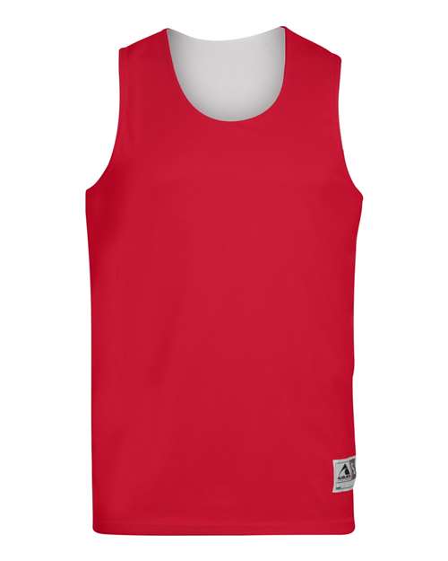 Augusta Sportswear Unisex Reversible Wicking Tank Top 148 - Red/ White