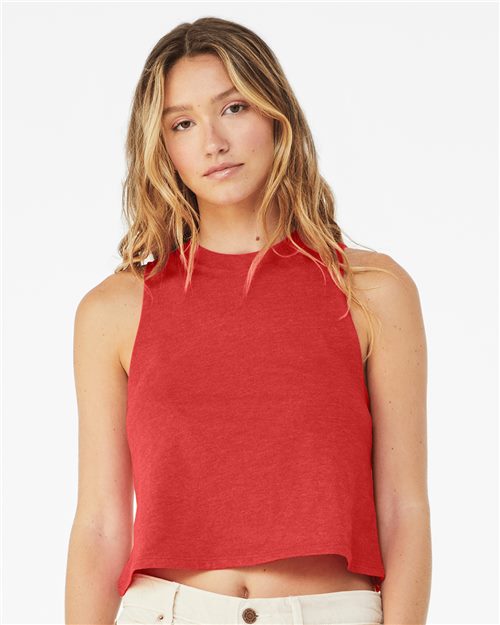 BELLA + CANVAS Women's Racerback Crop Tank 6682