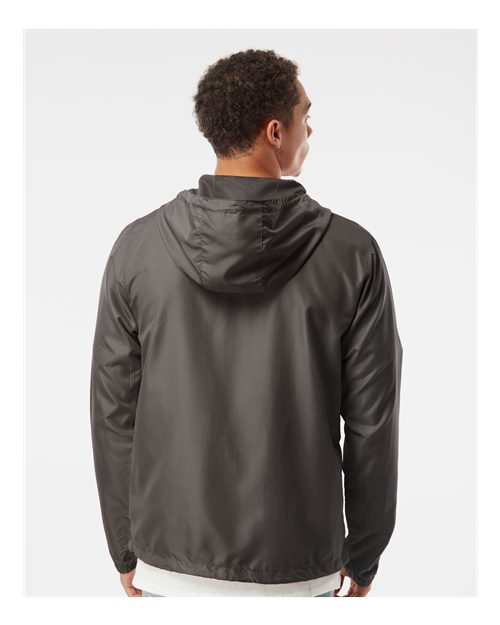 Independent Trading Co. Men's Lightweight Windbreaker Full-Zip Jacket EXP54LWZ - Graphite