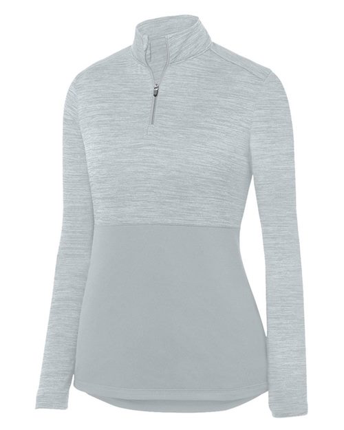 Augusta Sportswear Women's Shadow Tonal Heather Quarter-Zip Pullover 2909
