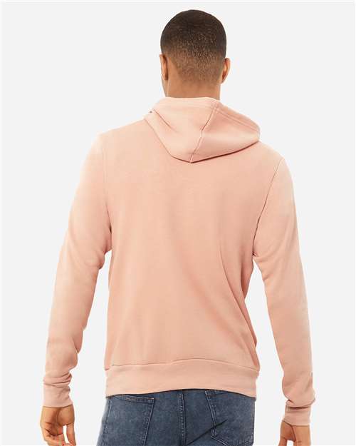 BELLA + CANVAS Unisex Sponge Fleece Hoodie Sweatshirt 3719 - Peach