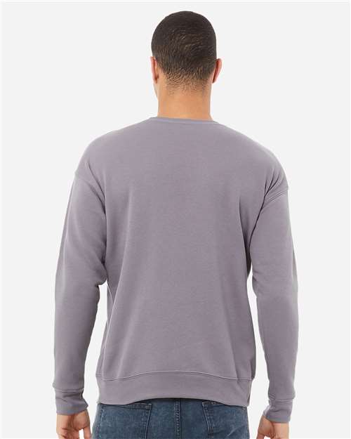 BELLA + CANVAS Unisex Sponge Fleece Drop Shoulder Crewneck Sweatshirt 3945 - Storm