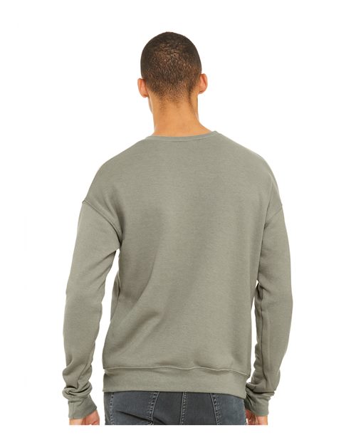 BELLA + CANVAS Unisex Sponge Fleece Drop Shoulder Crewneck Sweatshirt 3945 - Heather Stone