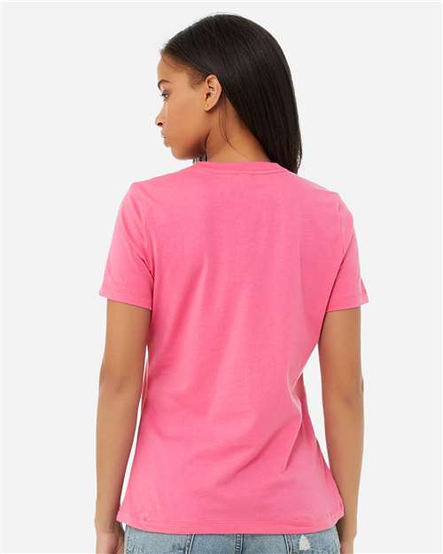 BELLA + CANVAS Women’s Relaxed Jersey Tee 6400 - Charity Pink