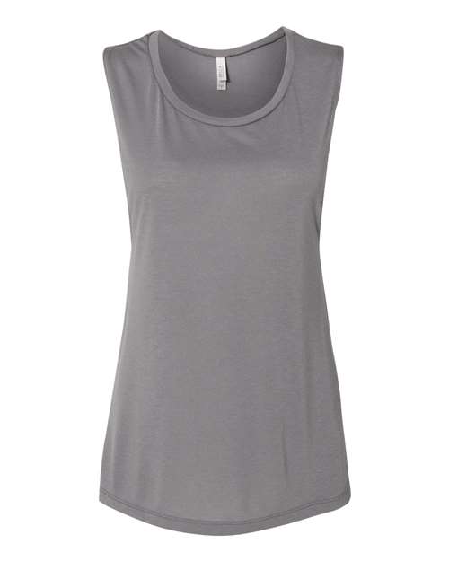 BELLA + CANVAS Women's Flowy Scoop Muscle Tank 8803 - Storm