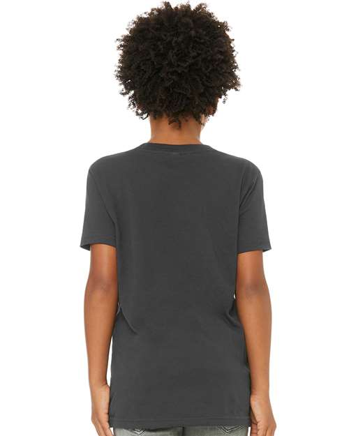 BELLA + CANVAS Youth Jersey Tee 3001Y - Dark Grey