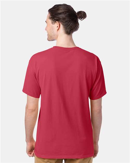ComfortWash by Hanes Men's Garment-Dyed T-Shirt GDH100 - Crimson Fall