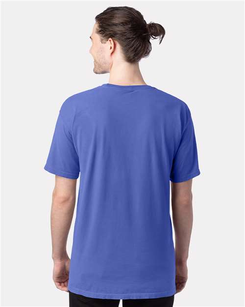 ComfortWash by Hanes Men's Garment-Dyed T-Shirt GDH100 - Deep Forte Blue