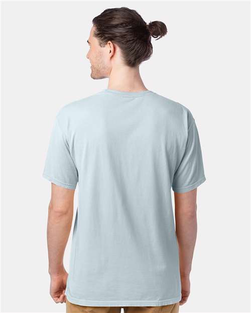 ComfortWash by Hanes Men's Garment-Dyed T-Shirt GDH100 - Soothing Blue