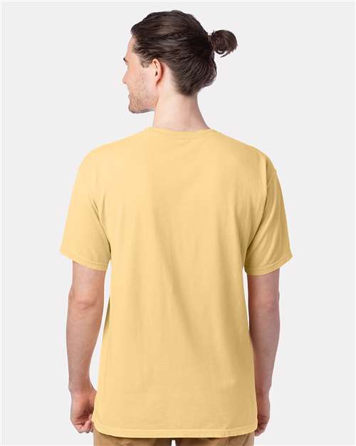 ComfortWash by Hanes Men's Garment-Dyed T-Shirt GDH100 - Summer Squash Yellow