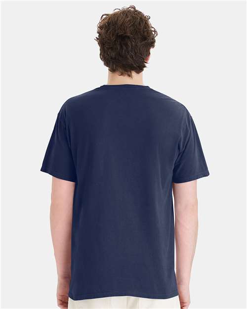 ComfortWash by Hanes Unisex Garment-Dyed Pocket T-Shirt GDH150 - Navy