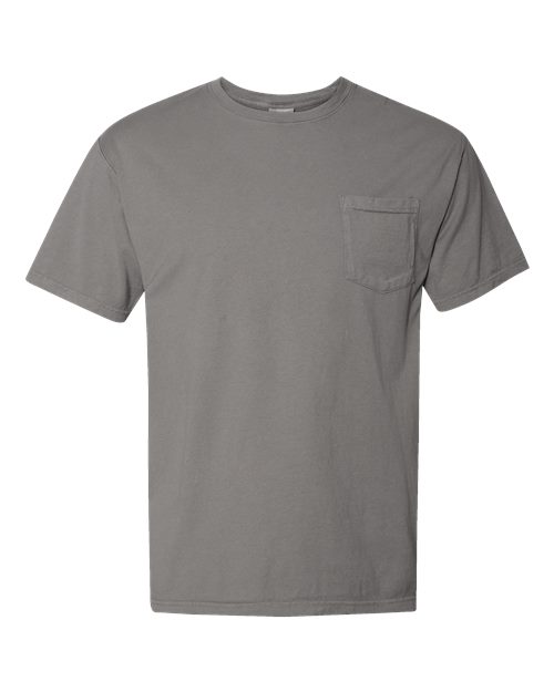 ComfortWash by Hanes Unisex Garment-Dyed Pocket T-Shirt GDH150 - Concrete Grey