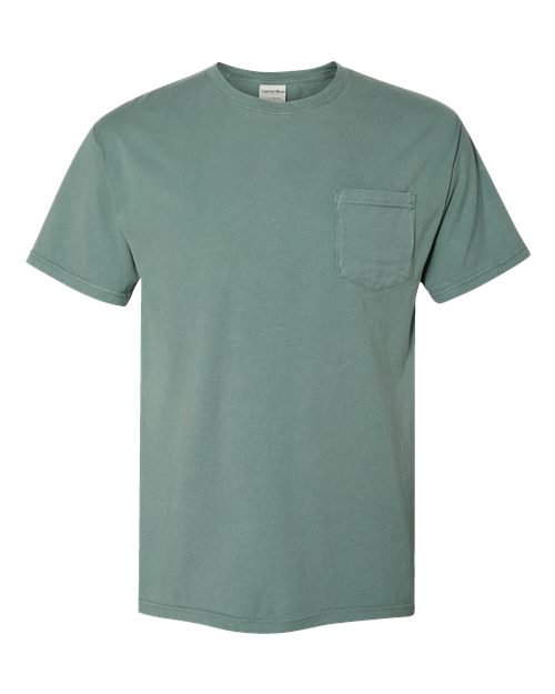 ComfortWash by Hanes Unisex Garment-Dyed Pocket T-Shirt GDH150 - Cypress Green