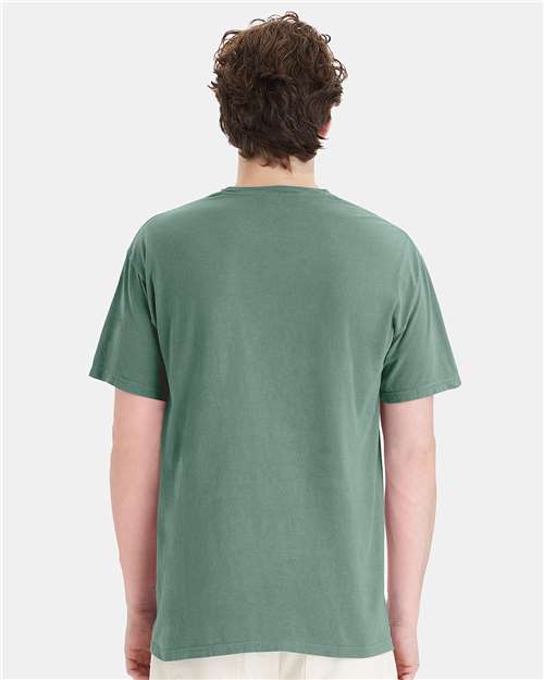 ComfortWash by Hanes Unisex Garment-Dyed Pocket T-Shirt GDH150 - Cypress Green