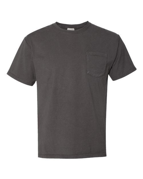 ComfortWash by Hanes Unisex Garment-Dyed Pocket T-Shirt GDH150 - New Railroad Grey