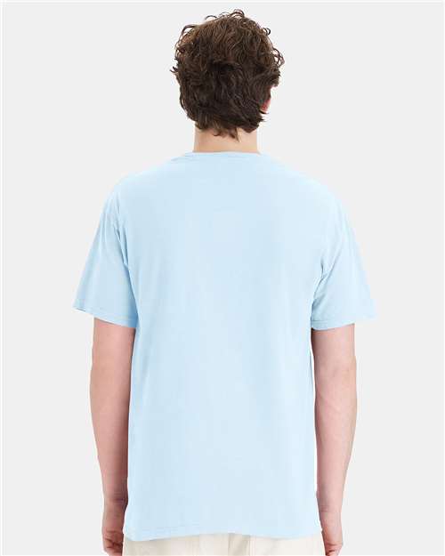 ComfortWash by Hanes Unisex Garment-Dyed Pocket T-Shirt GDH150 - Soothing Blue