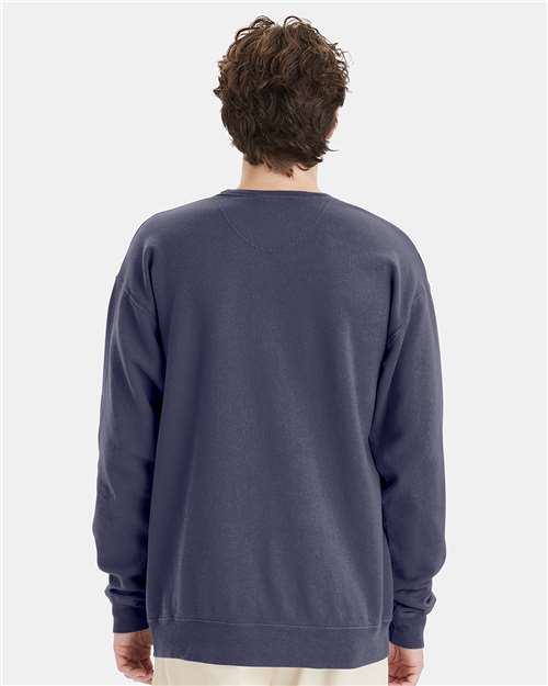 ComfortWash by Hanes Unisex Garment-Dyed Crewneck Sweatshirt GDH400 - Anchor Slate