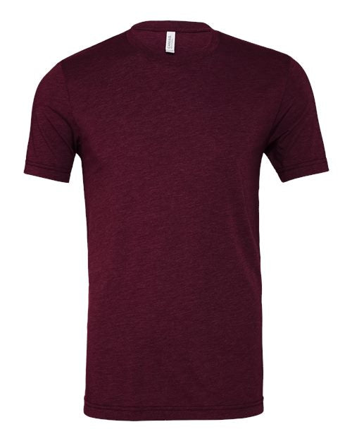 BELLA + CANVAS Triblend Tee 3413 - Solid Maroon Triblend