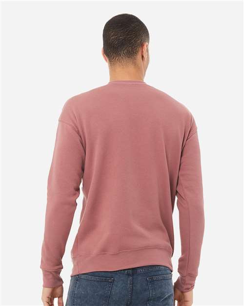 BELLA + CANVAS Unisex Sponge Fleece Drop Shoulder Crewneck Sweatshirt 3945 - Mauve
