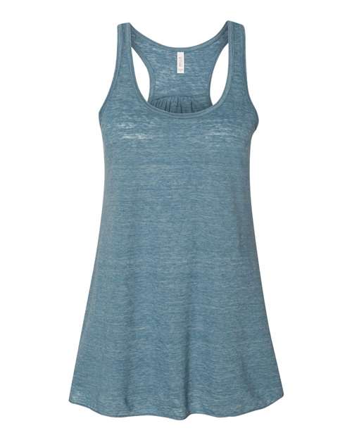 BELLA + CANVAS Women's Flowy Racerback Tank 8800 - Denim Slub