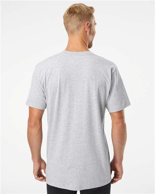 American Apparel Unisex Fine Jersey Tee 2001 - Heather Grey