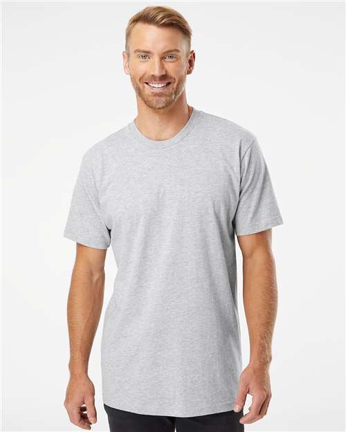 American Apparel Unisex Fine Jersey Tee 2001 - Heather Grey