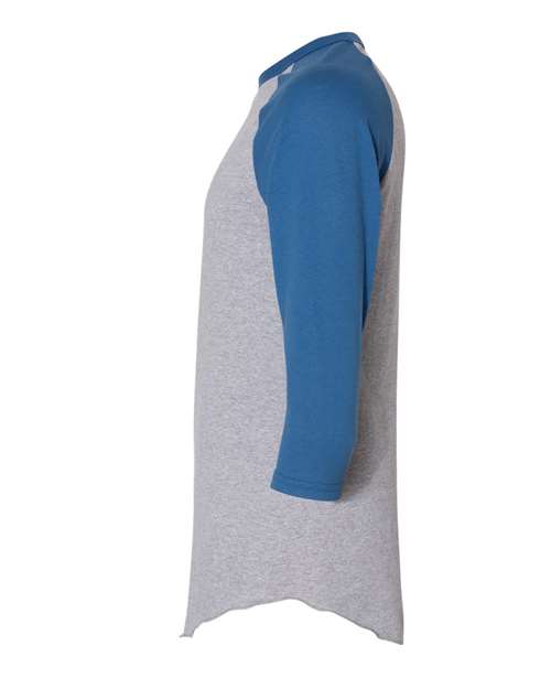 Augusta Sportswear Unisex Three-Quarter Raglan Sleeve Baseball Jersey T-Shirt 4420 - Athletic Heather/ Royal