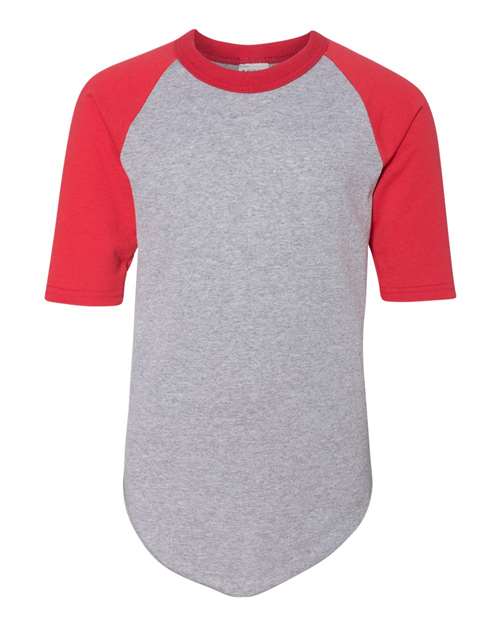 Augusta Sportswear Youth Three-Quarter Sleeve Baseball Jersey 4421