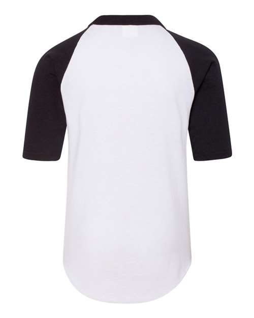 Augusta Sportswear Youth Three-Quarter Sleeve Baseball Jersey 4421