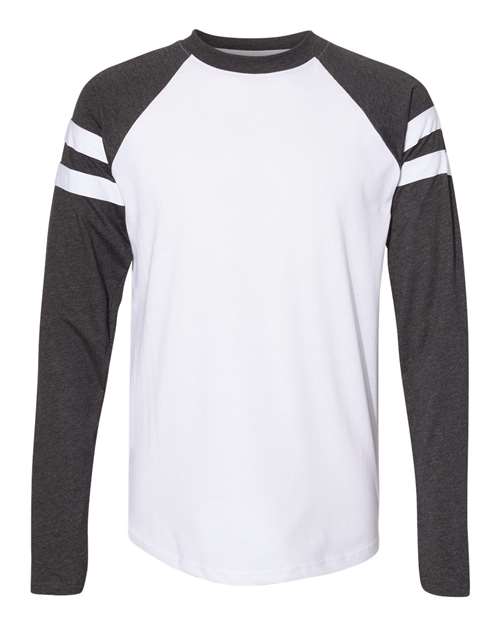 LAT Unisex Fine Jersey Mash Up Long Sleeve Tee 6934