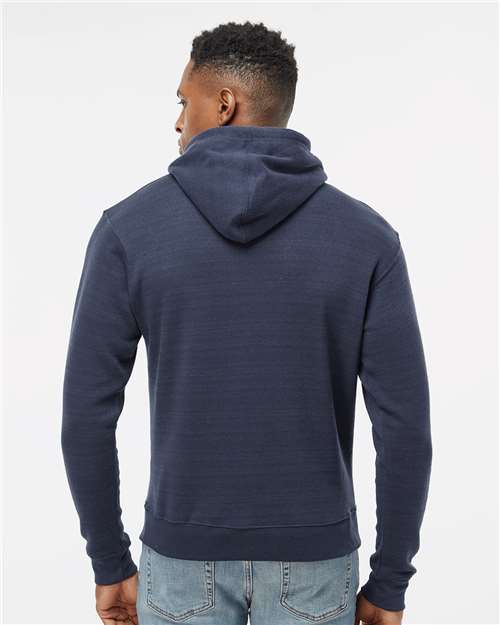 J. America Men's Triblend Fleece Hooded Sweatshirt 8871 - True Navy Triblend