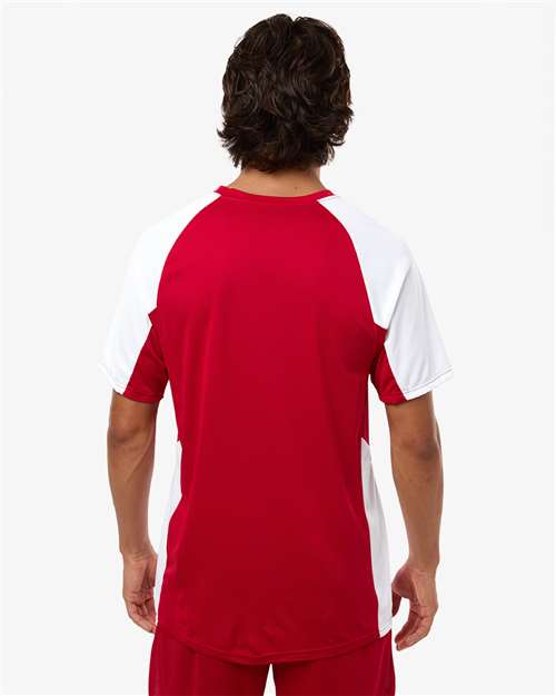 Augusta Sportswear Men's Cutter Jersey 1517 - Red/ White