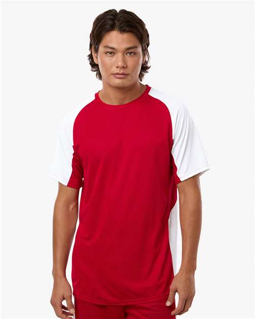 Augusta Sportswear Men's Cutter Jersey 1517 - Red/ White