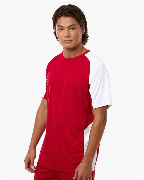 Augusta Sportswear Men's Cutter Jersey 1517 - Red/ White