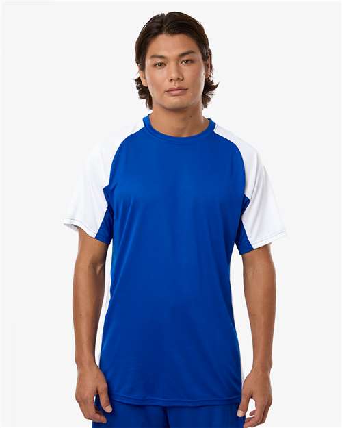 Augusta Sportswear Men's Cutter Jersey 1517 - Royal/ White