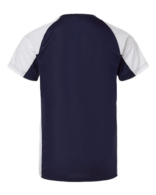 Augusta Sportswear Youth Cutter Jersey 1518 - Navy/ White