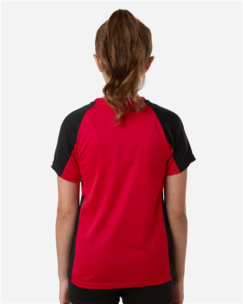 Augusta Sportswear Youth Cutter Jersey 1518 - Red/ Black