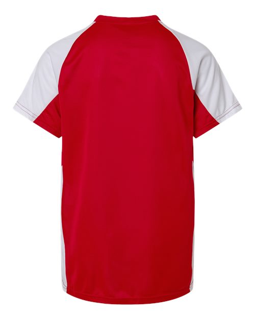Augusta Sportswear Youth Cutter Jersey 1518 - Red/ White