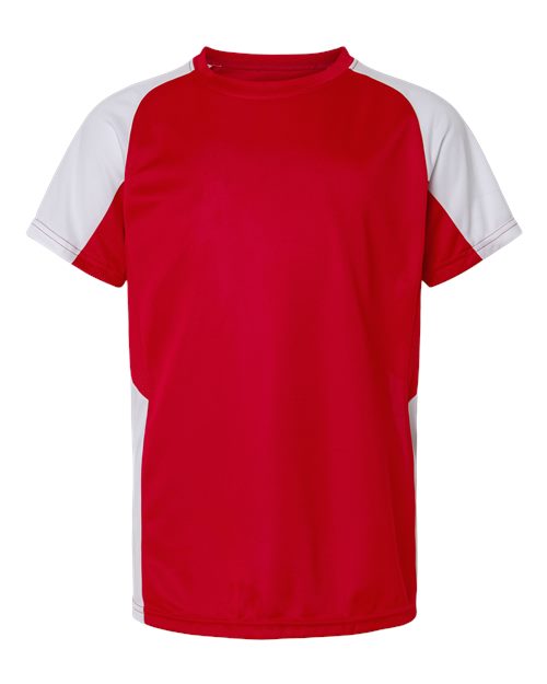 Augusta Sportswear Youth Cutter Jersey 1518 - Red/ White