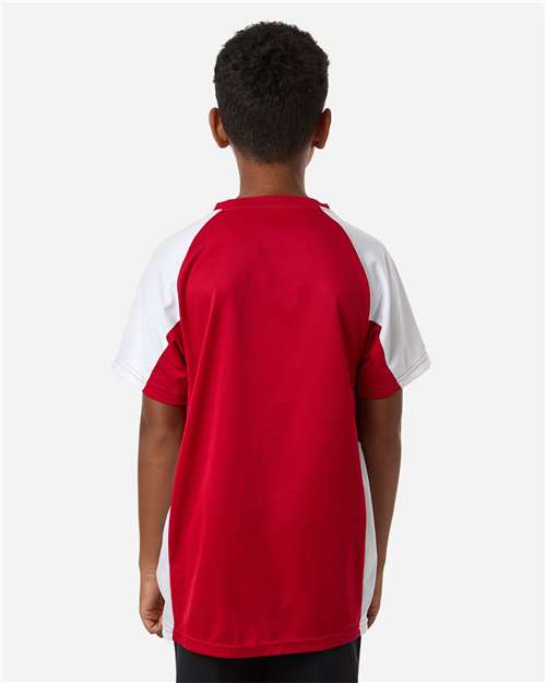 Augusta Sportswear Youth Cutter Jersey 1518 - Red/ White