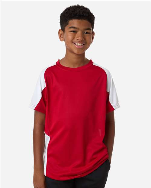 Augusta Sportswear Youth Cutter Jersey 1518 - Red/ White