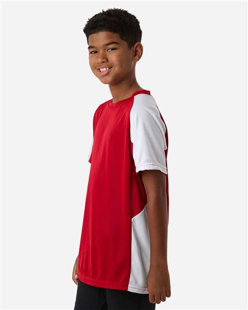 Augusta Sportswear Youth Cutter Jersey 1518 - Red/ White