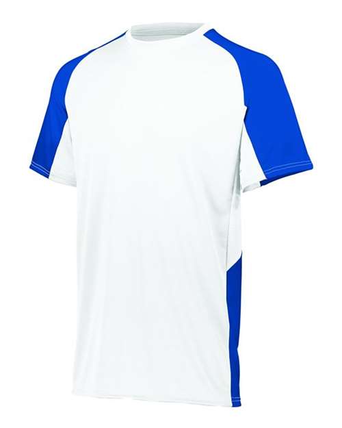 Augusta Sportswear Youth Cutter Jersey 1518 - White/ Royal